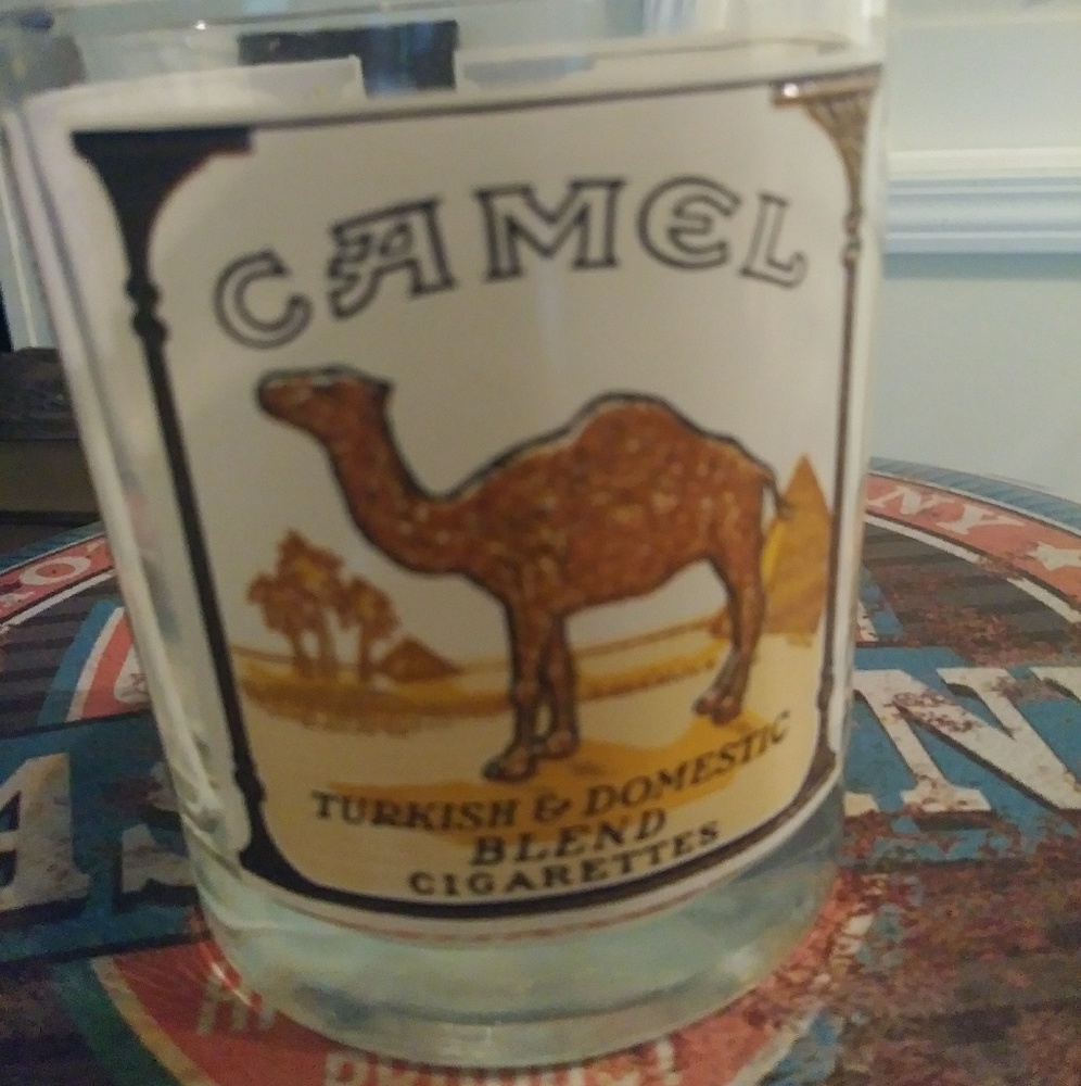 Camel whiskey glass